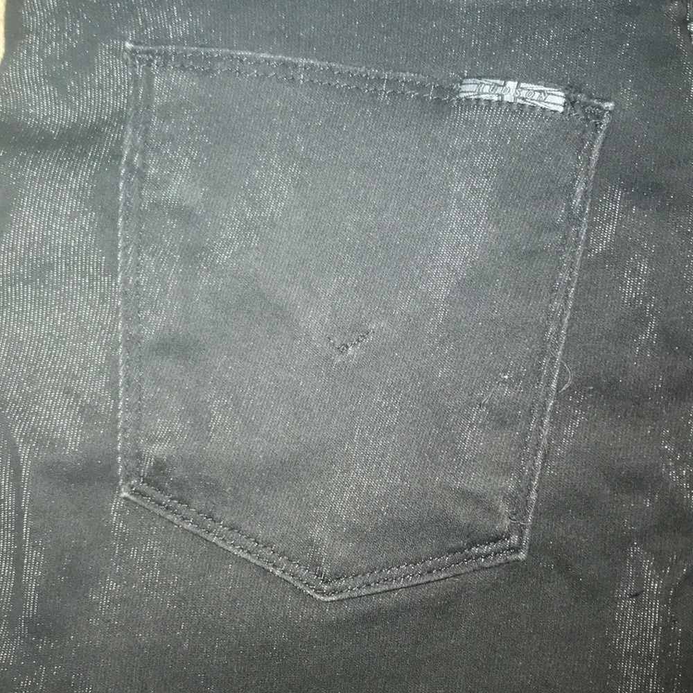 Shiny black skinny Hudson’s